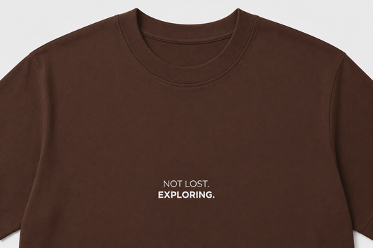 Camiseta Not Lost. Exploring.