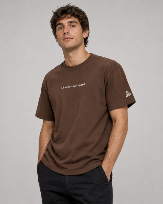 Camiseta Direction Over Speed Marrom